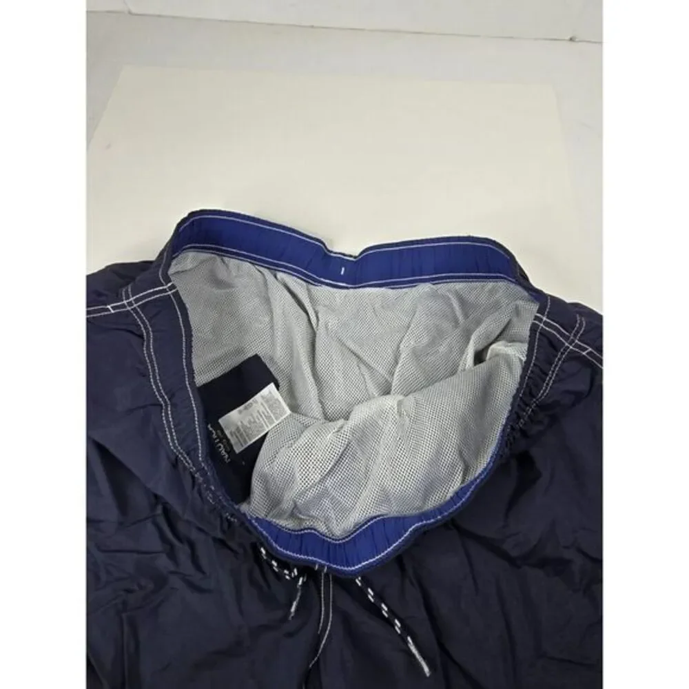 Nautica Shorts Mens XXL Board Shorts Swim Trunks Mesh Lining Blue‎ Summer Beach